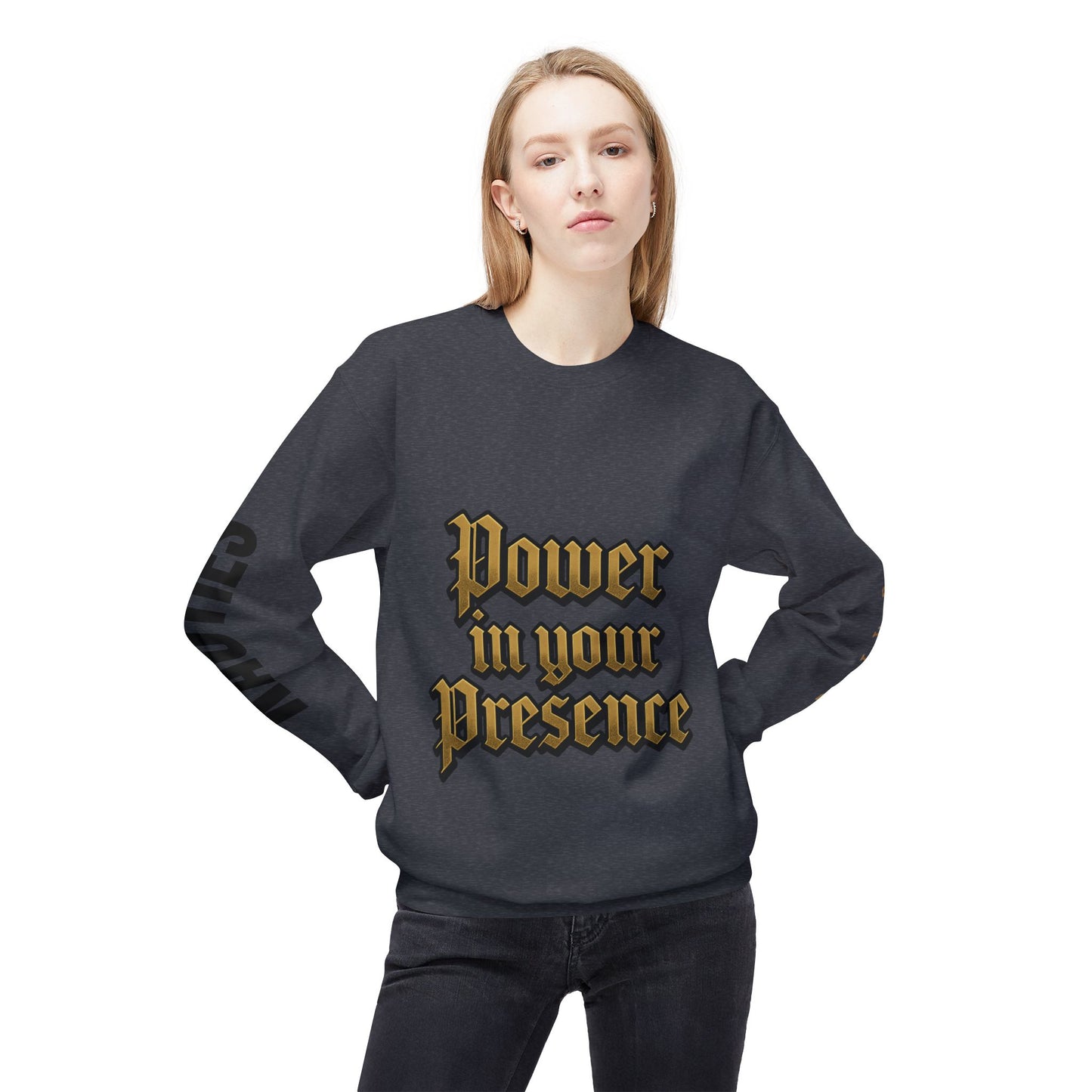 Bold Power Crewneck Sweatshirt, Motivational Apparel, Unisex Fleece Sweatshirt, Gift for Men and Women, Ideal for Everyday Wear