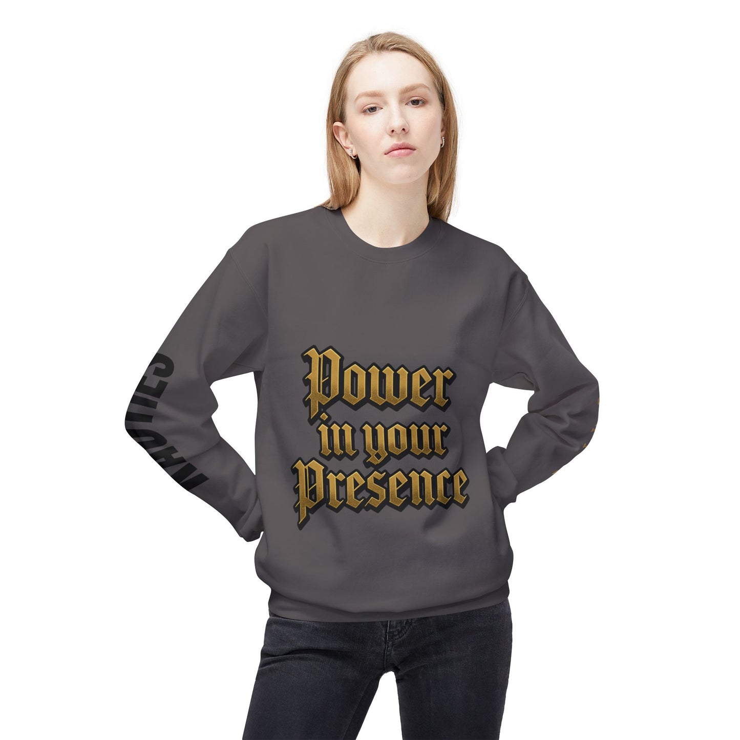 Bold Power Crewneck Sweatshirt, Motivational Apparel, Unisex Fleece Sweatshirt, Gift for Men and Women, Ideal for Everyday Wear