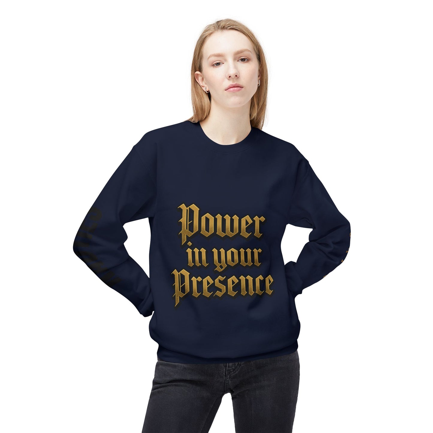 Bold Power Crewneck Sweatshirt, Motivational Apparel, Unisex Fleece Sweatshirt, Gift for Men and Women, Ideal for Everyday Wear