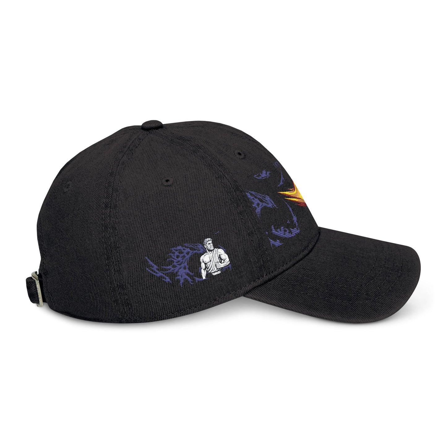 Embroidered Denim Hat, Stylish Cap for Dog Lovers, Adjustable Baseball Hat, Gift for Pet Owners, Outdoor Fashion Accessory