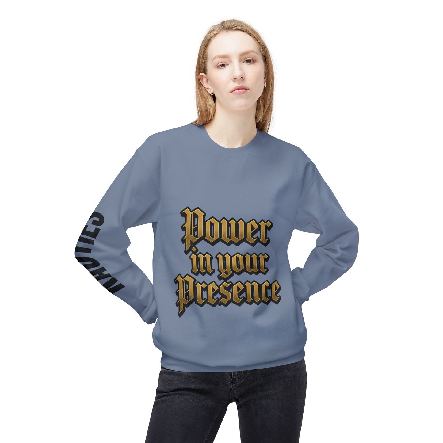 Bold Power Crewneck Sweatshirt, Motivational Apparel, Unisex Fleece Sweatshirt, Gift for Men and Women, Ideal for Everyday Wear