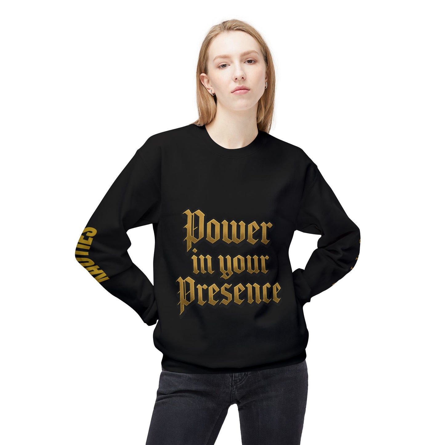 Bold Power Crewneck Sweatshirt, Motivational Apparel, Unisex Fleece Sweatshirt, Gift for Men and Women, Ideal for Everyday Wear