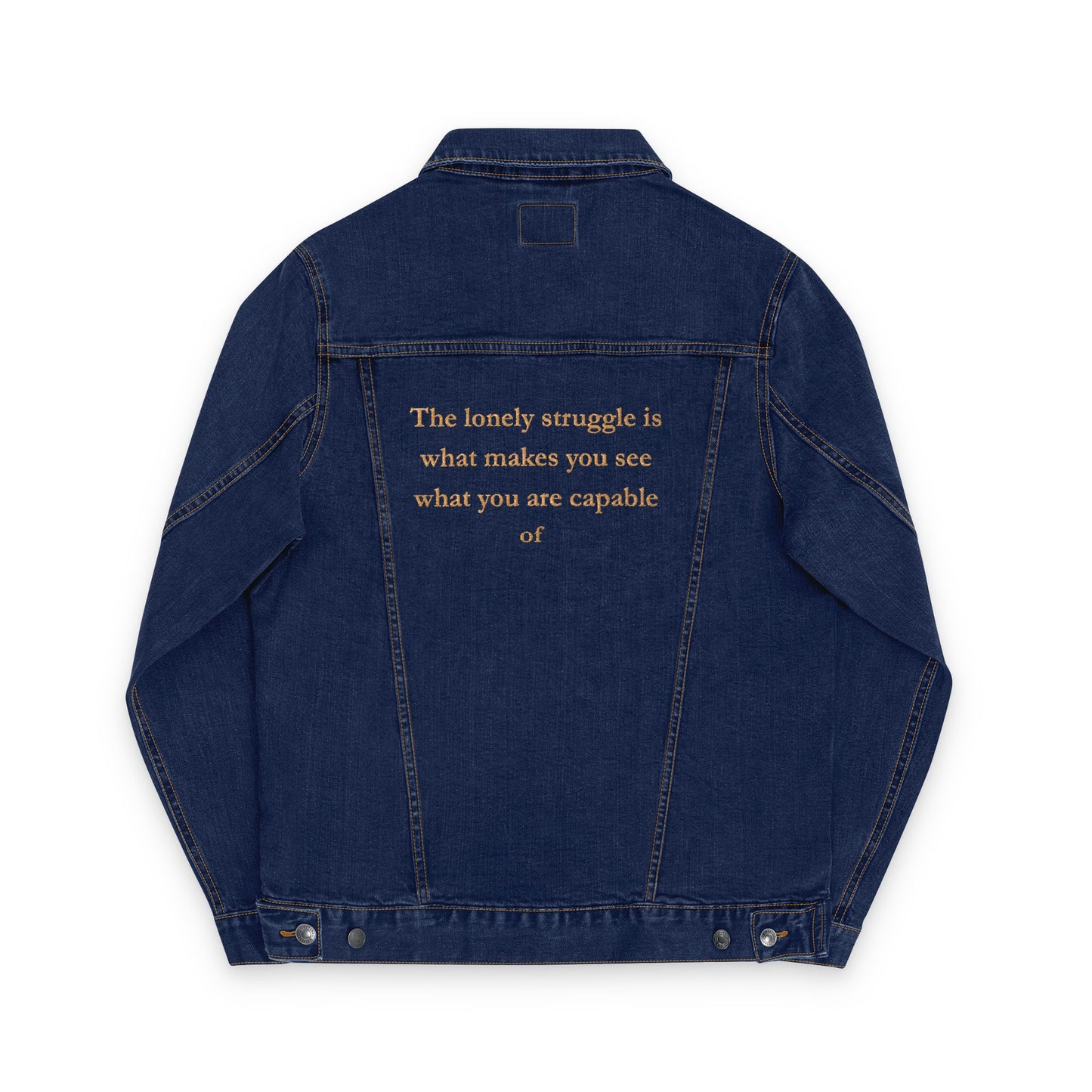 Embroidered Unisex Denim Jacket - Feel Empowered, Casual Fashion, Gifts for Her, Spring Style, Statement Outerwear