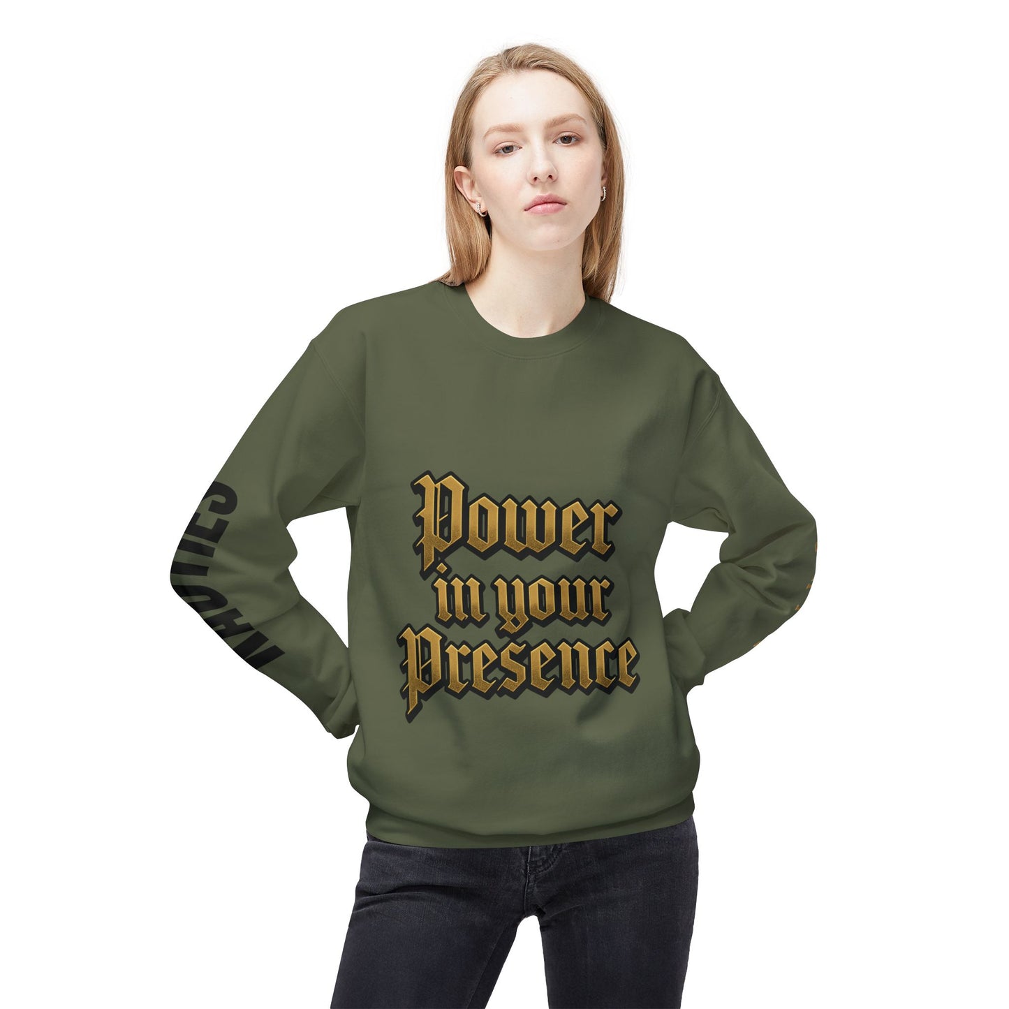 Bold Power Crewneck Sweatshirt, Motivational Apparel, Unisex Fleece Sweatshirt, Gift for Men and Women, Ideal for Everyday Wear