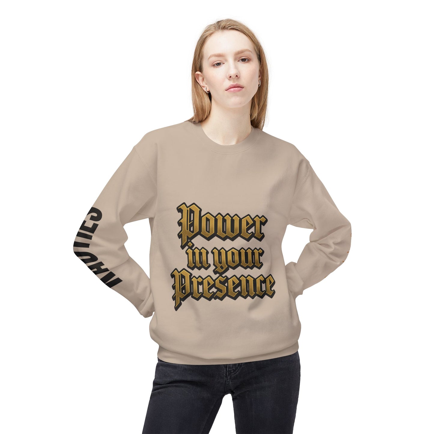 Bold Power Crewneck Sweatshirt, Motivational Apparel, Unisex Fleece Sweatshirt, Gift for Men and Women, Ideal for Everyday Wear