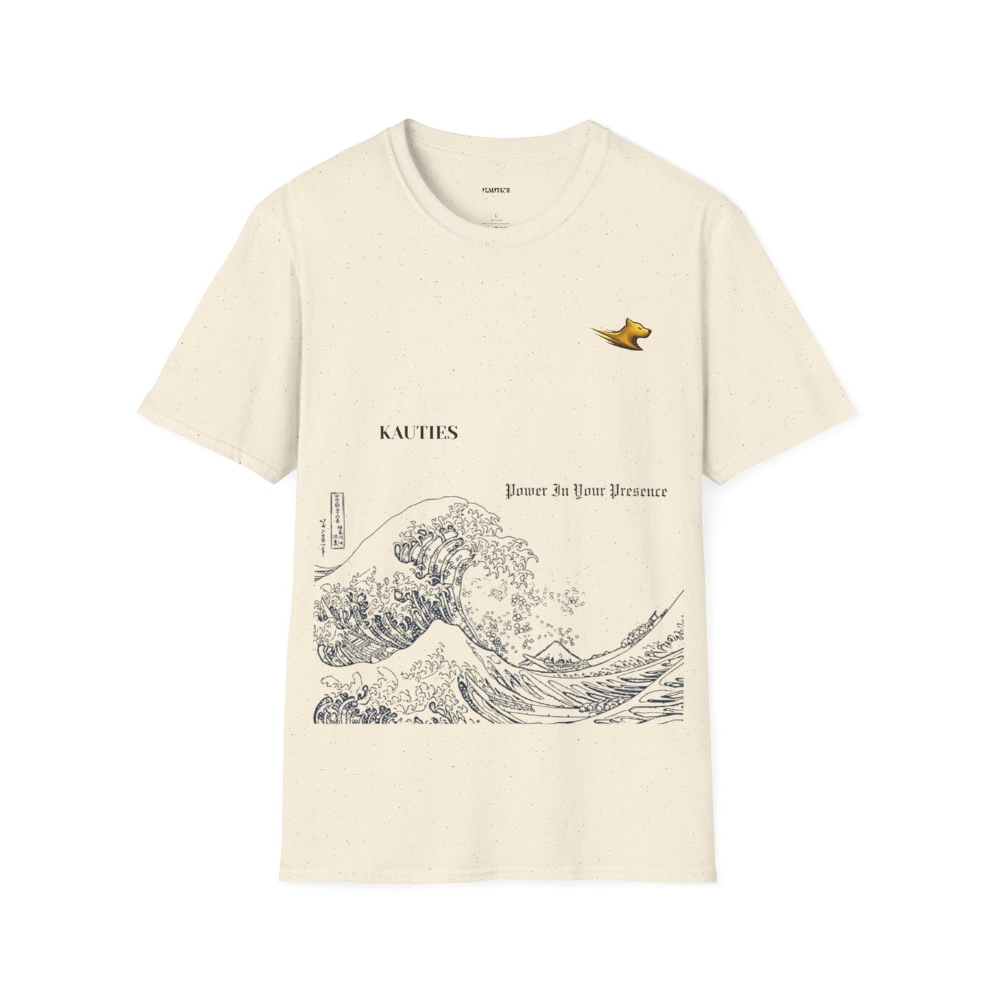 Artistic Unisex T-Shirt with Wave and Dragon Designs, Casual Wear, Unique Graphic Tee, Gift for Men and Women, Cool Streetwear