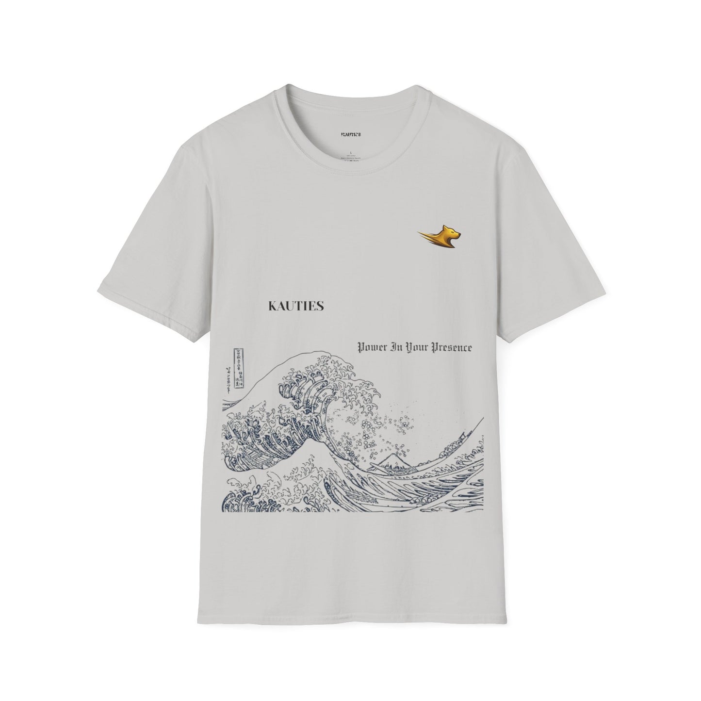 Artistic Unisex T-Shirt with Wave and Dragon Designs, Casual Wear, Unique Graphic Tee, Gift for Men and Women, Cool Streetwear