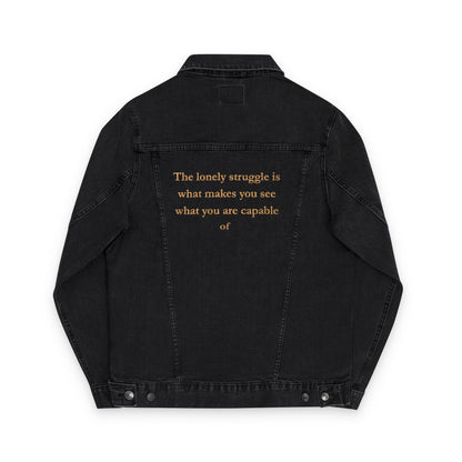 Embroidered Unisex Denim Jacket - Feel Empowered, Casual Fashion, Gifts for Her, Spring Style, Statement Outerwear