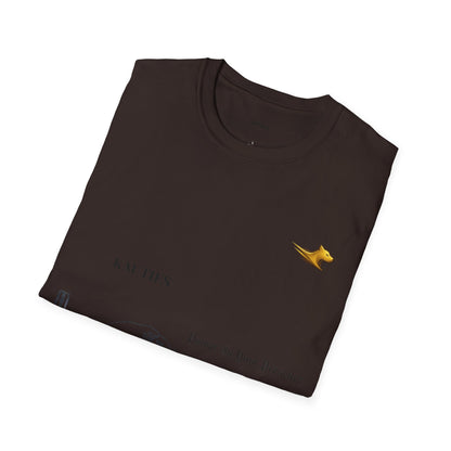 Artistic Unisex T-Shirt with Wave and Dragon Designs, Casual Wear, Unique Graphic Tee, Gift for Men and Women, Cool Streetwear