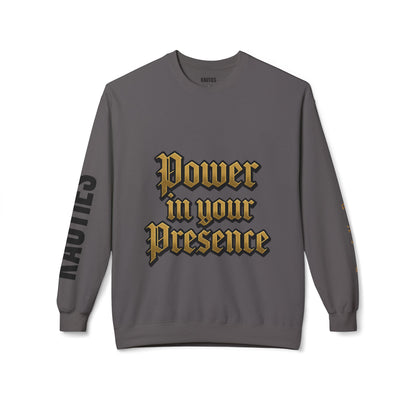 Bold Power Crewneck Sweatshirt, Motivational Apparel, Unisex Fleece Sweatshirt, Gift for Men and Women, Ideal for Everyday Wear