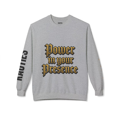 Bold Power Crewneck Sweatshirt, Motivational Apparel, Unisex Fleece Sweatshirt, Gift for Men and Women, Ideal for Everyday Wear