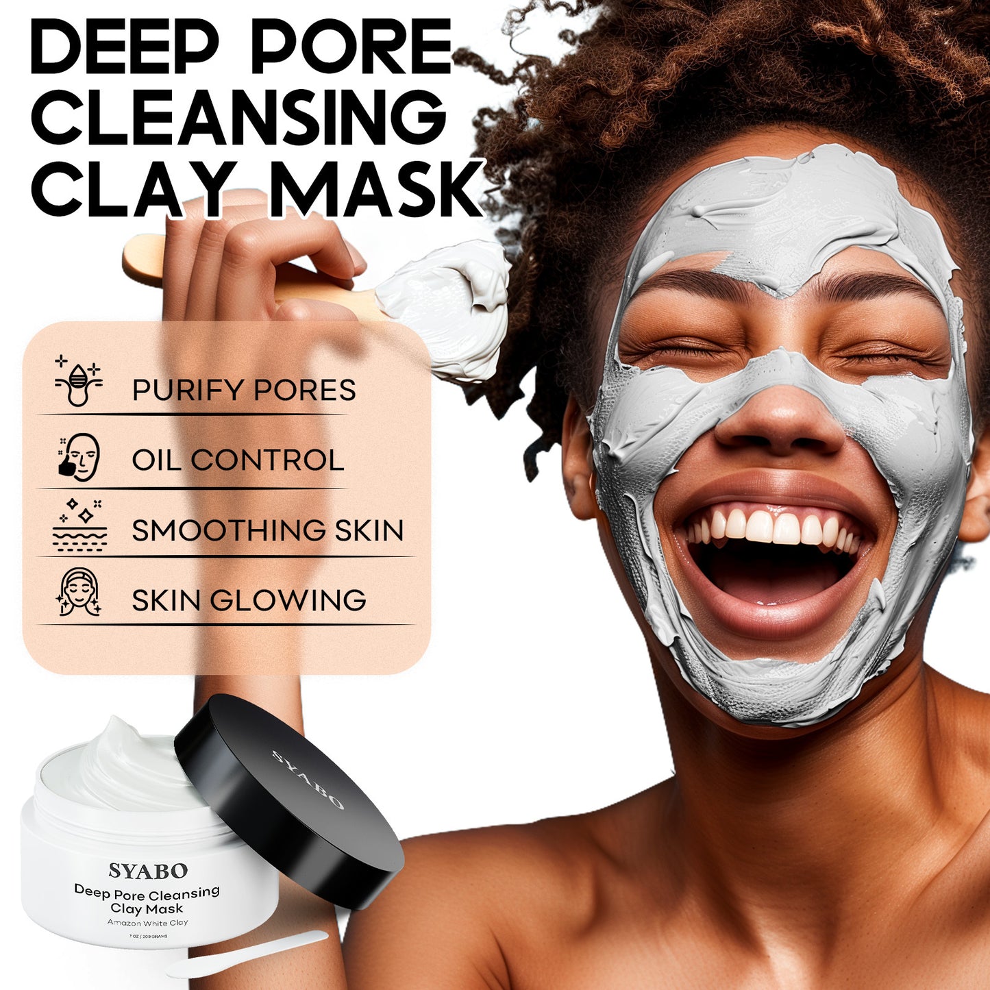 Amazon White Mud Cleaning Facial Mask