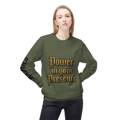 Bold Power Crewneck Sweatshirt, Motivational Apparel, Unisex Fleece Sweatshirt, Gift for Men and Women, Ideal for Everyday Wear