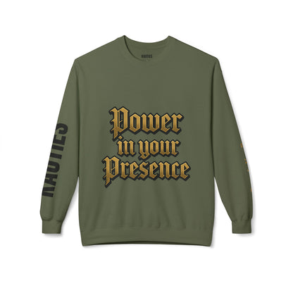 Bold Power Crewneck Sweatshirt, Motivational Apparel, Unisex Fleece Sweatshirt, Gift for Men and Women, Ideal for Everyday Wear