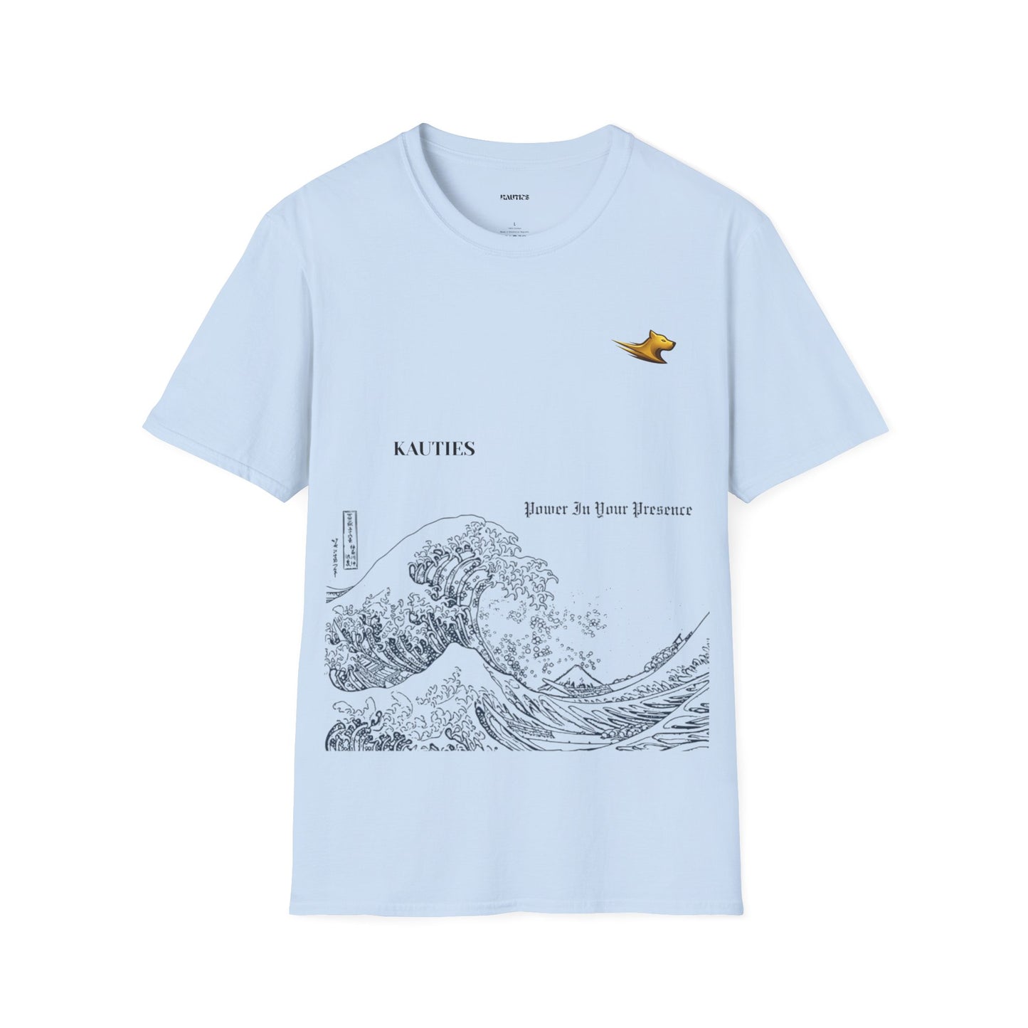 Artistic Unisex T-Shirt with Wave and Dragon Designs, Casual Wear, Unique Graphic Tee, Gift for Men and Women, Cool Streetwear