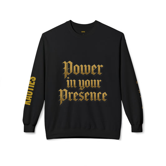 Bold Power Crewneck Sweatshirt, Motivational Apparel, Unisex Fleece Sweatshirt, Gift for Men and Women, Ideal for Everyday Wear