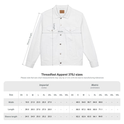 Embroidered Unisex Denim Jacket - Feel Empowered, Casual Fashion, Gifts for Her, Spring Style, Statement Outerwear