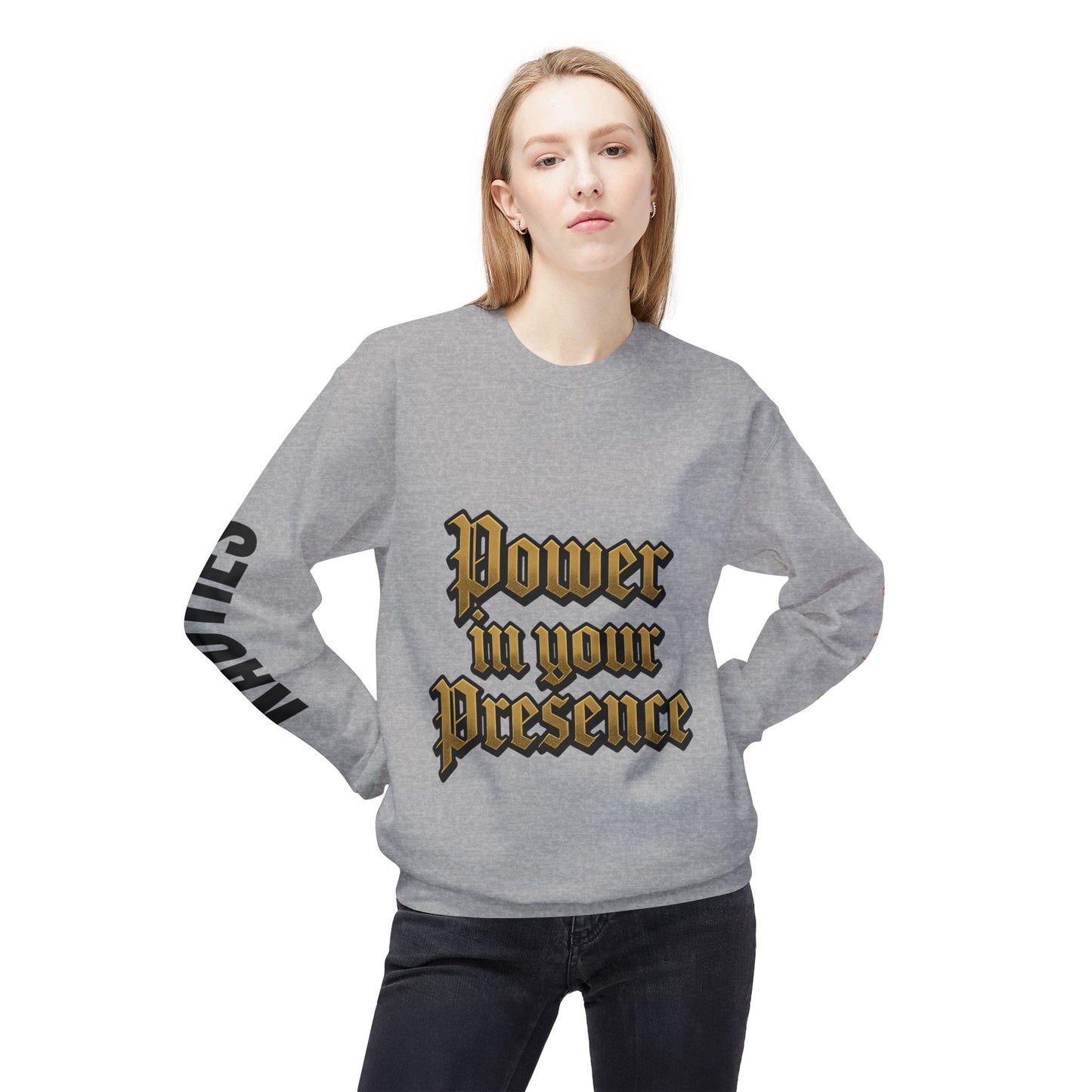 Bold Power Crewneck Sweatshirt, Motivational Apparel, Unisex Fleece Sweatshirt, Gift for Men and Women, Ideal for Everyday Wear