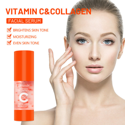 Vit C Face Serum Facial Whitening Brightening Hyaluronic Acid Collagen Vitamin C Dark Spot Corrector Anti-Aging Serum